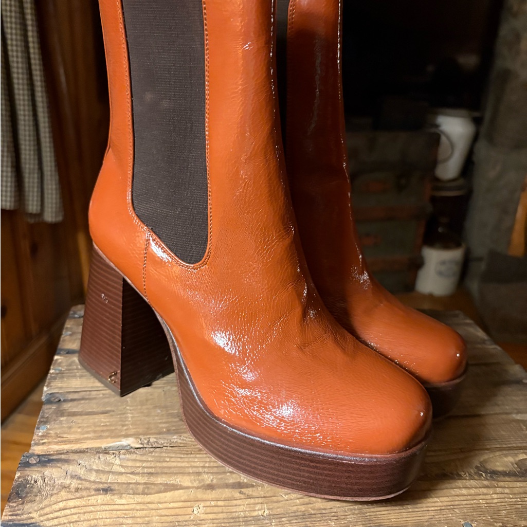 Circus By Sam Edelman Brown Heeled Boots Sz 10. Bnwt